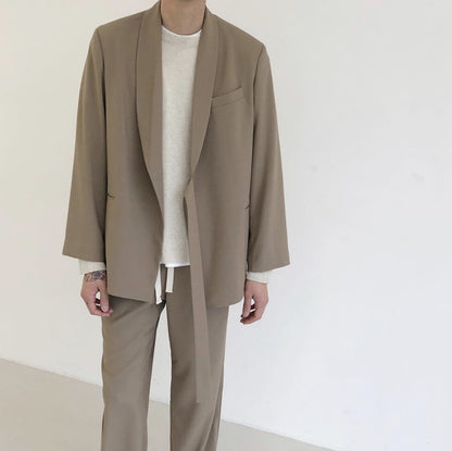 Loose Suit with Belt