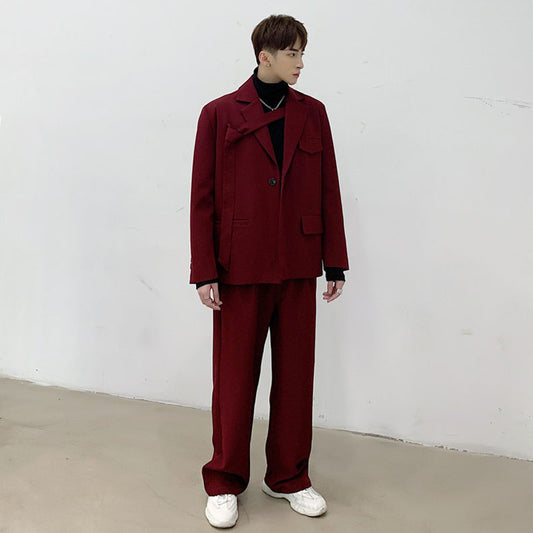 Korean Red Wine Suit