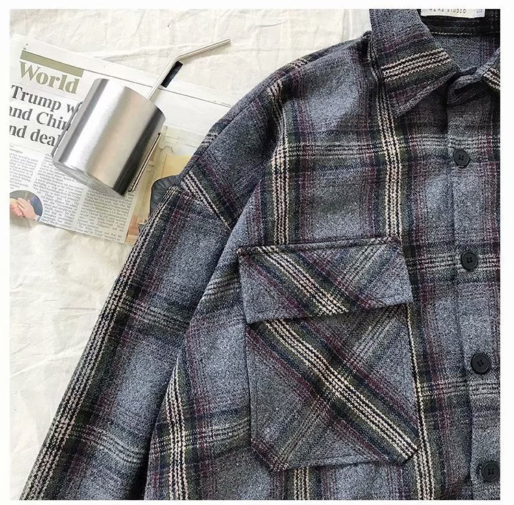 Plaid Loose Casual Shirt