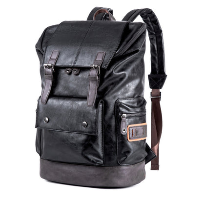 Coffee Leather Backpack