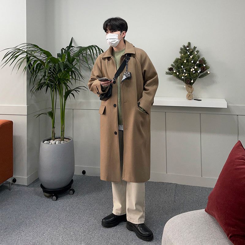 Wool Coat Men's Long Autumn And Winter