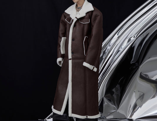 Foggy Lapel Long Coat