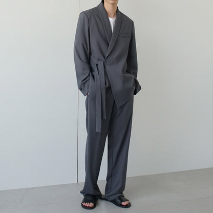 Loose Suit with Belt