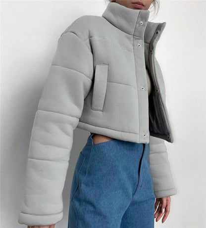 Cropped Cotton Coat