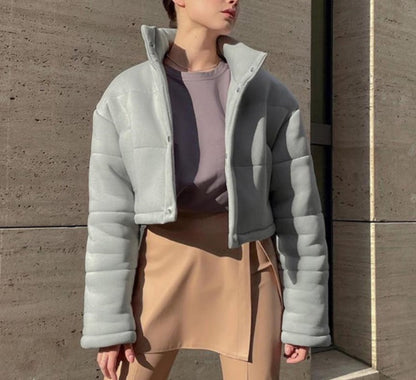 Cropped Cotton Coat