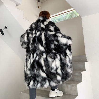 Hip Hop Trendy Plush Cloak Coat