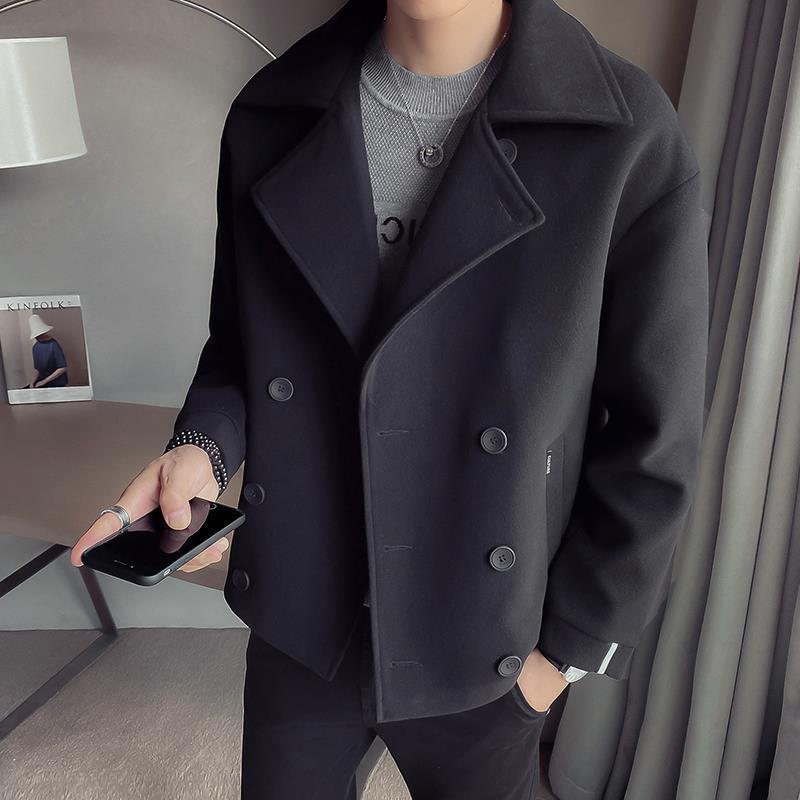 Short Wool Trench Coat